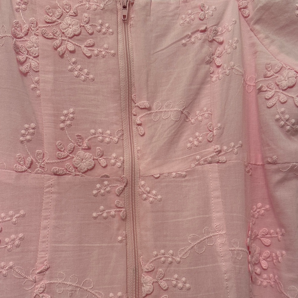 Gianni Bini Pink Floral Embroidered Dress girls youth size 10 - Picture 4 of 7